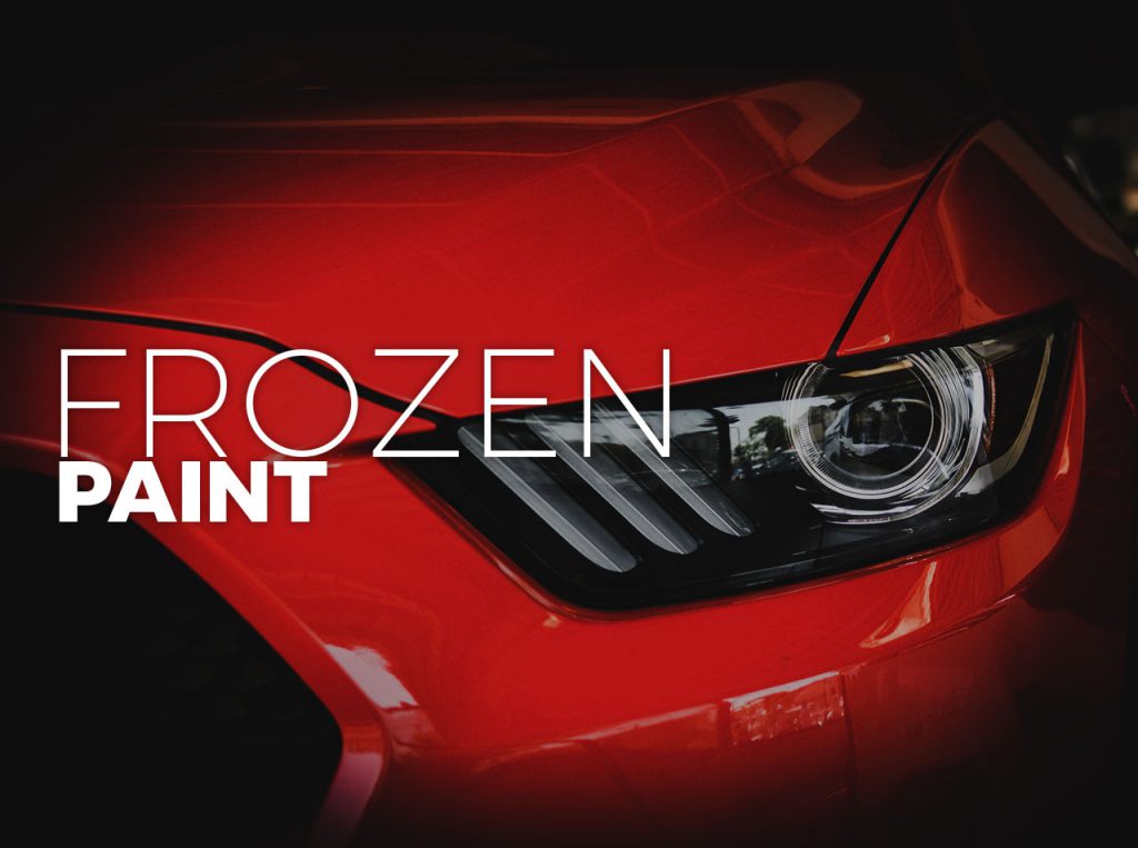 Frozen car spray paint or matte car spray paint